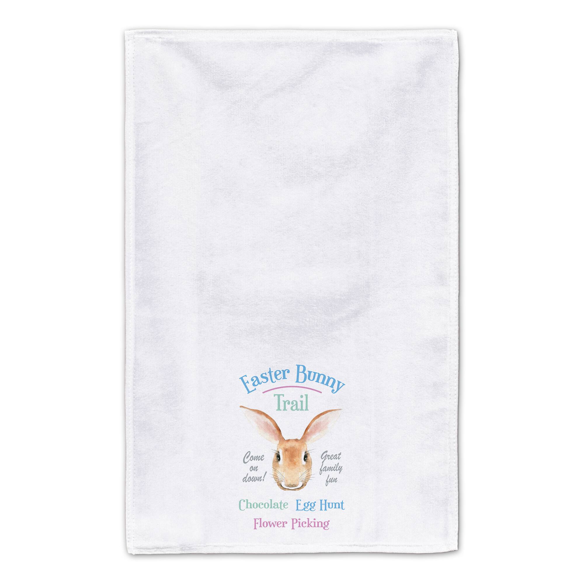 Easter Bunny Trail Tea Towel - Set of 2
